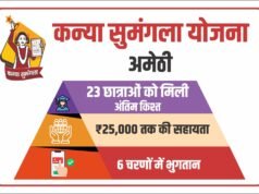 कन्या सुमंगला योजना, अमेठी की स्नातक की 23 छात्राओं को आखिरी किश्त जारी