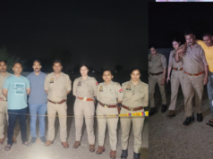 मथुरा में पुलिस और बदमाश के बीच मुठभेड़, आरोपी गिरफ्तार