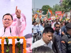 देहरादून में जन आक्रोश रैली, नारी शक्ति मुद्दे पर सीएम धामी का विपक्ष पर हमला