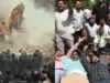 लखनऊ सिविल कोर्ट के बाहर वकीलों के चैंबरों पर चला बुलडोजर, विरोध में उतरे अधिवक्ता