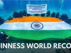समुद्र की गहराइयों में तिरंगे का परचम: भारत ने बनाया गिनीज वर्ल्ड रिकॉर्ड | India sets new Guinness World Record