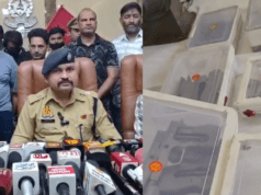 लिसाड़ी गेट में अवैध तमंचा फैक्ट्री का भंडाफोड़, 5 हथियार तस्कर गिरफ्तार
