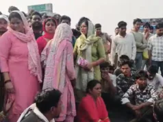 शामली में युवक की गोली मारकर हत्या, पोस्टमार्टम के बाद गुस्साए परिजनों ने हाईवे जाम किया