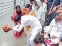 प्रतीक यादव की अस्थियां गंगा में प्रवाहित, माहौल हुआ भावुक