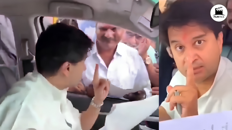 Filmitics Media Union Minister Jyotiraditya Scindia flared up the moment he heard a young man say, "If the road isn't built, we won't vote!"